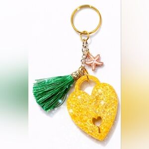 ✨ Handmade Resin Bag Charm | Purse Ring / Keychain ✨